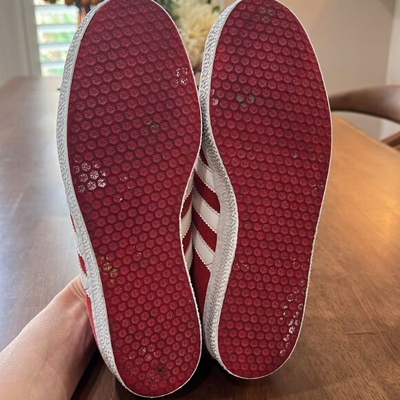 RARE 2013 Adidas Gazelle G96681 Men’s 8 Red Suede Sneakers Vintage Y2K - Picture 8 of 11